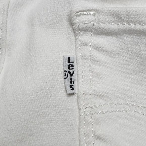 Levis 711 Skinny Jeans Womens 30x30 White Stretch Denim Mid Rise Slim Fit Pants - Picture 15 of 16